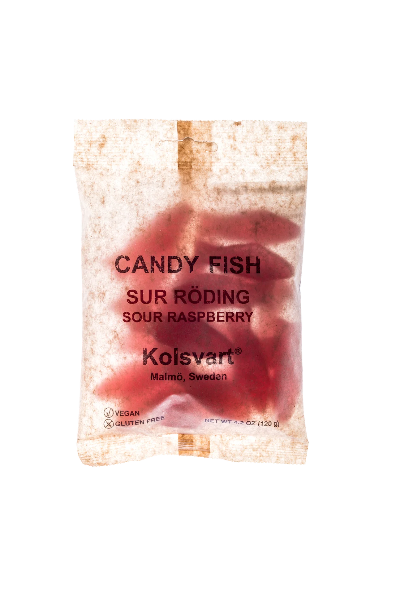 Kolsvart | Sour Raspberry Swedish Fish