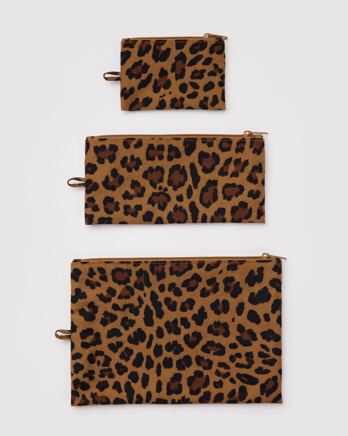 Baggu | Flat Pouch Set in Leopard
