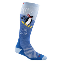 Load image into Gallery viewer, Darn Tough | Kids Penguin Peak Over-the-Calf Midweight Ski &amp; Snowboard Socks in Stellar
