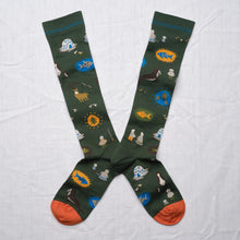 Load image into Gallery viewer, Bonne Maison | Knee High Arctic Socks in Forest
