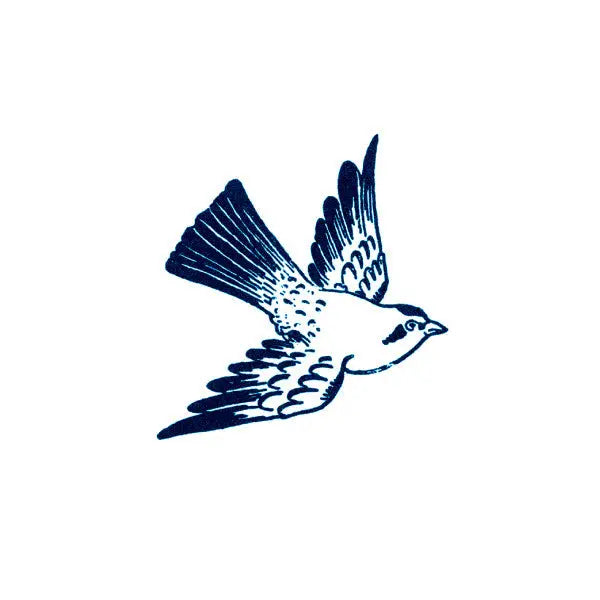Tattly | Cartolina Bird in Navy