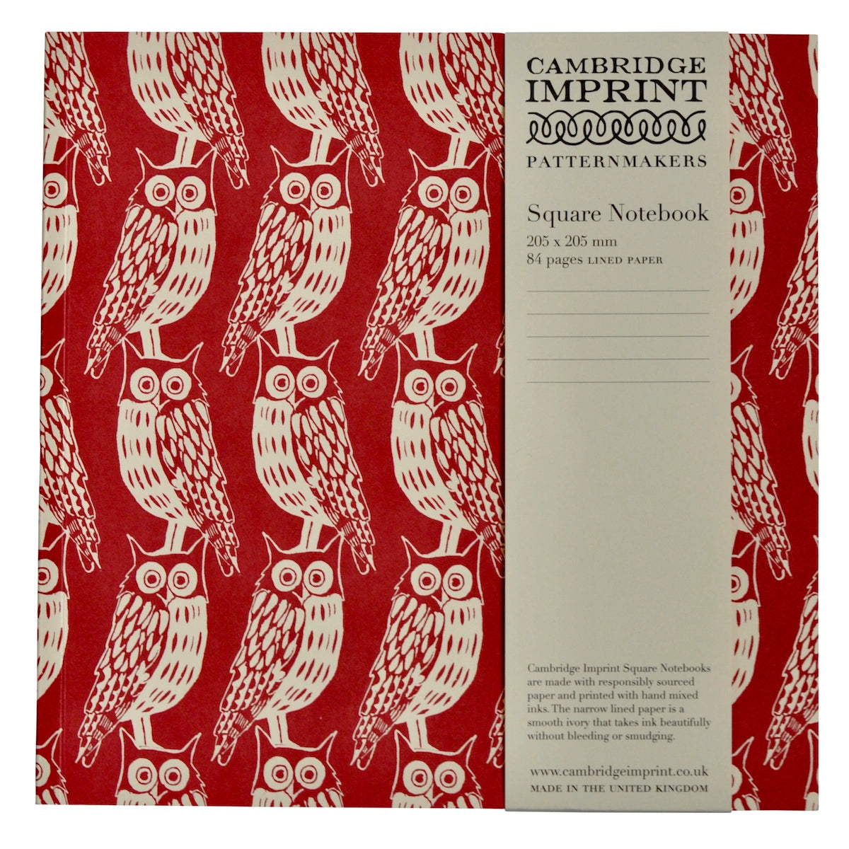 Owls Square Notebook with Lined Paper