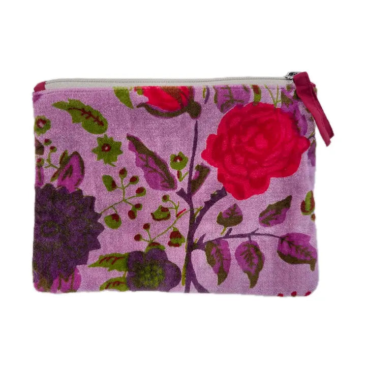 Velvet Napoli Pouch in Rosas Lavender