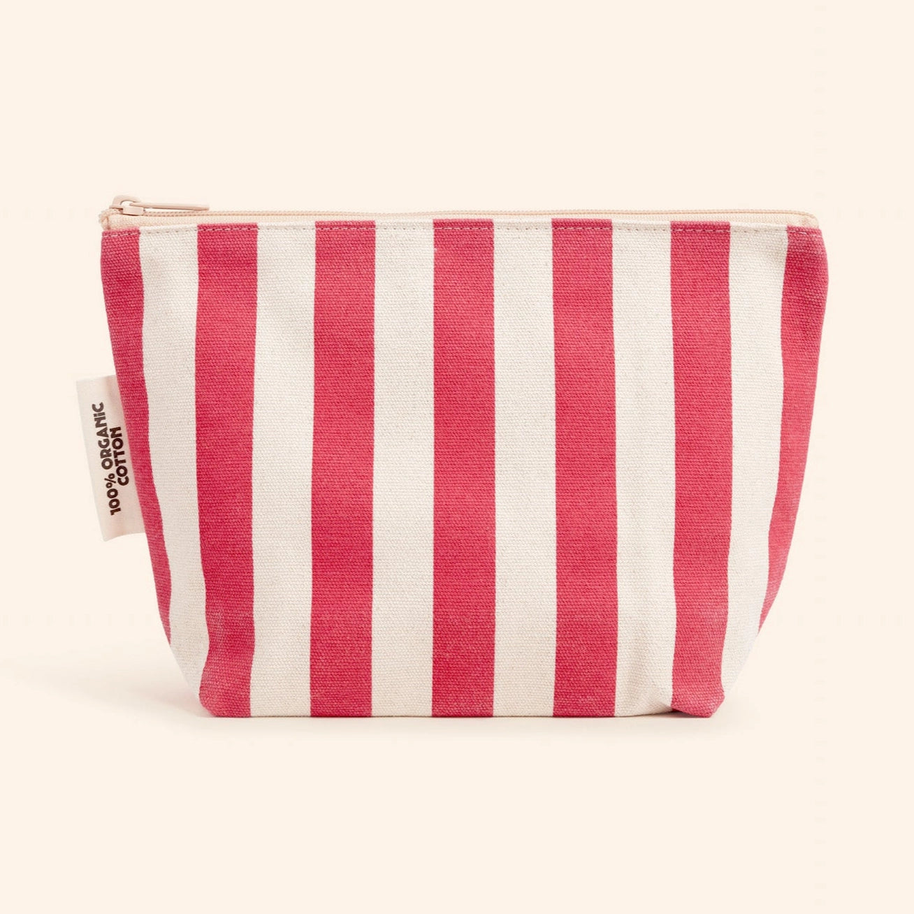 Dr. Max's | Organic Cotton Zipper Bag in  Pink