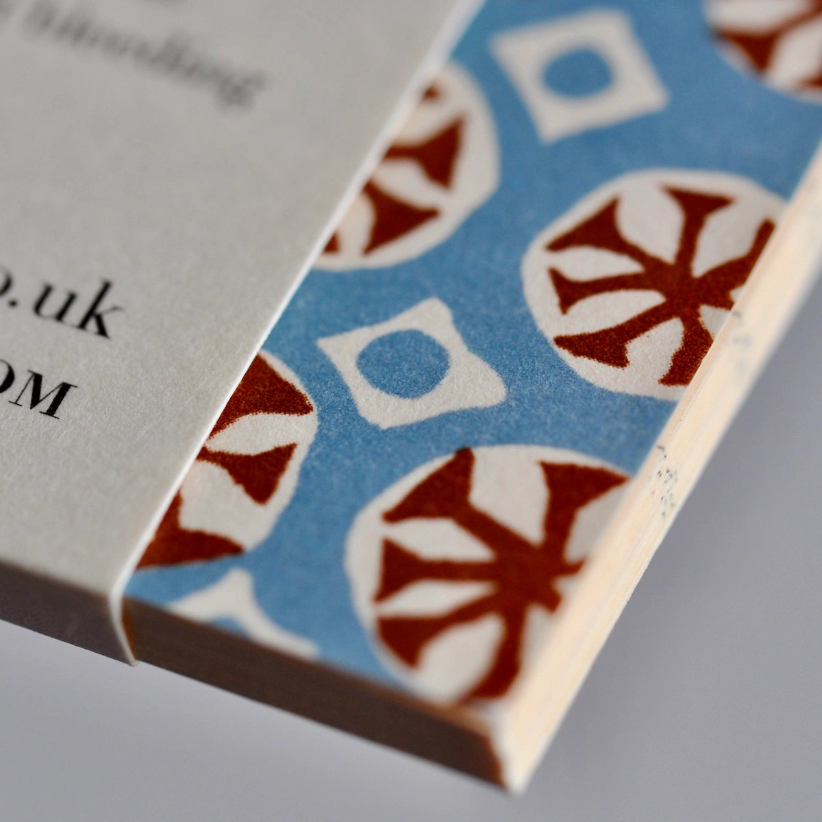 Sea Urchin Pocket Notebook in Sky and Cocoa