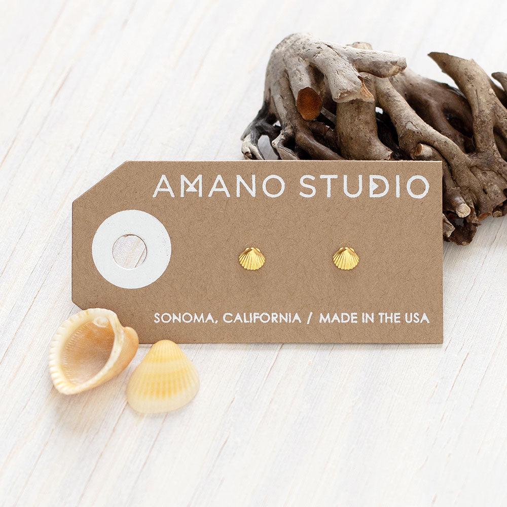 Amano Studio | Tiny Shell Stud Earrings