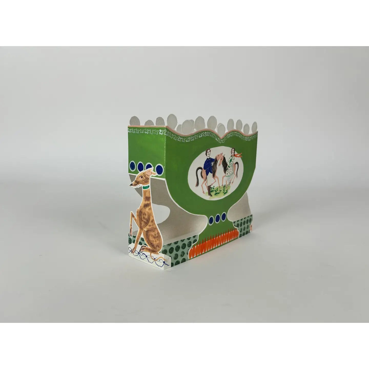 Roaming Horses Die-Cut Card