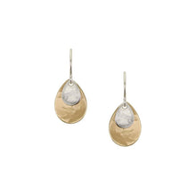 Load image into Gallery viewer, Small Layered Teardrops Wire Earrings
