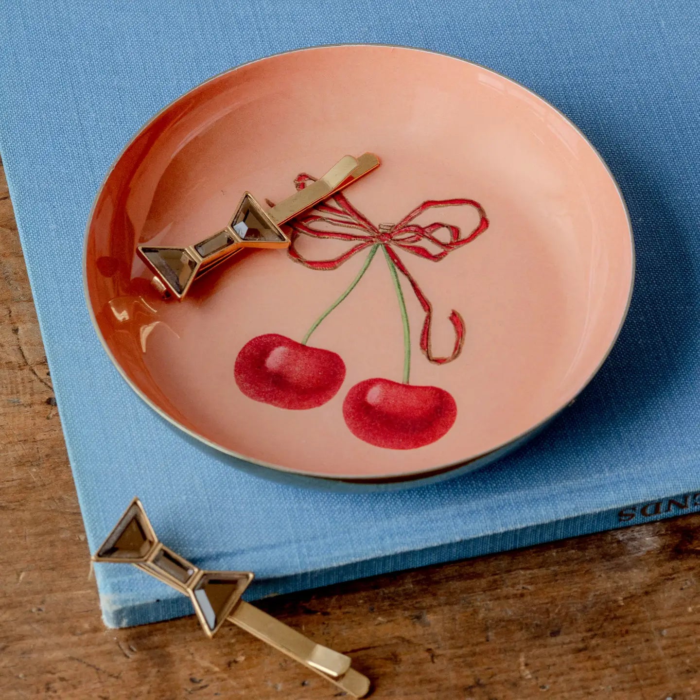 Cherry Enamel Tray