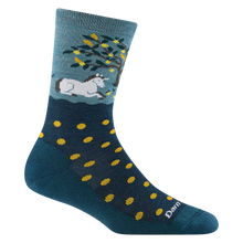 Load image into Gallery viewer, Darn Tough | Wild Life Crew Lightweight Lifestyle Sock in Dark Teal
