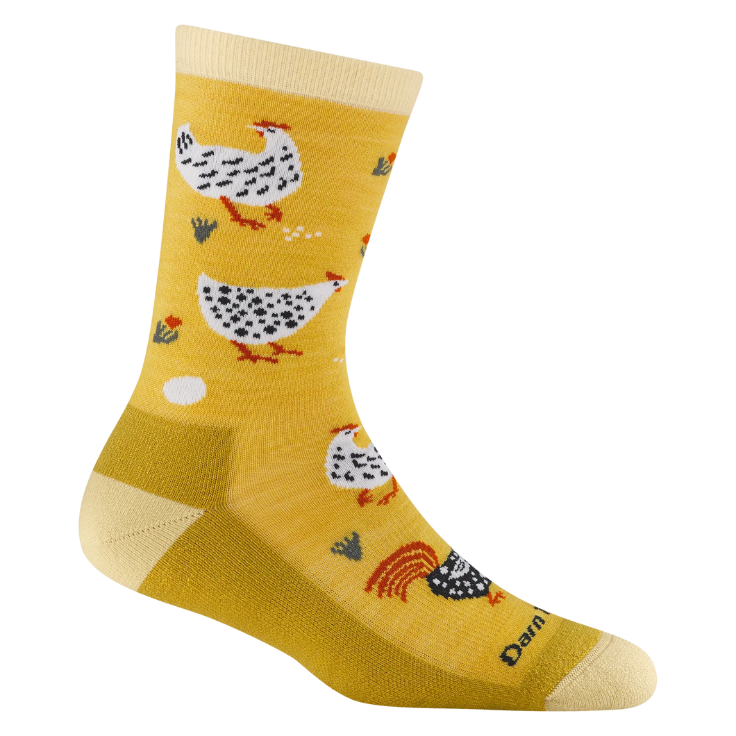Darn Tough | Mother Clucker Crew Lightweight Lifestyle Sock in Sunny