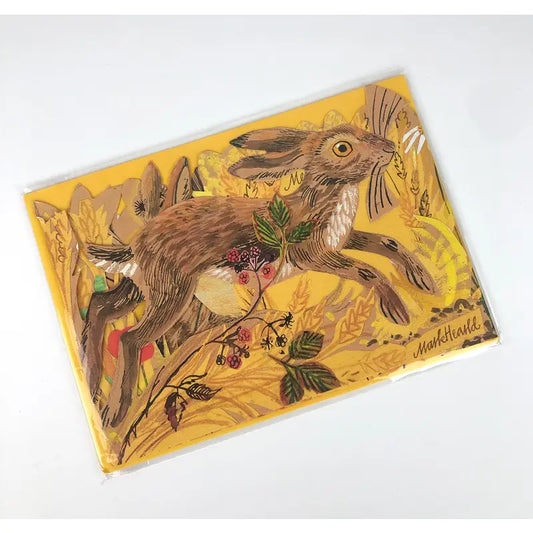 Hares Collage Card