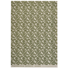 Load image into Gallery viewer, Cambridge Imprint | Small Ivy Stripe Patterned Paper, Sage Green
