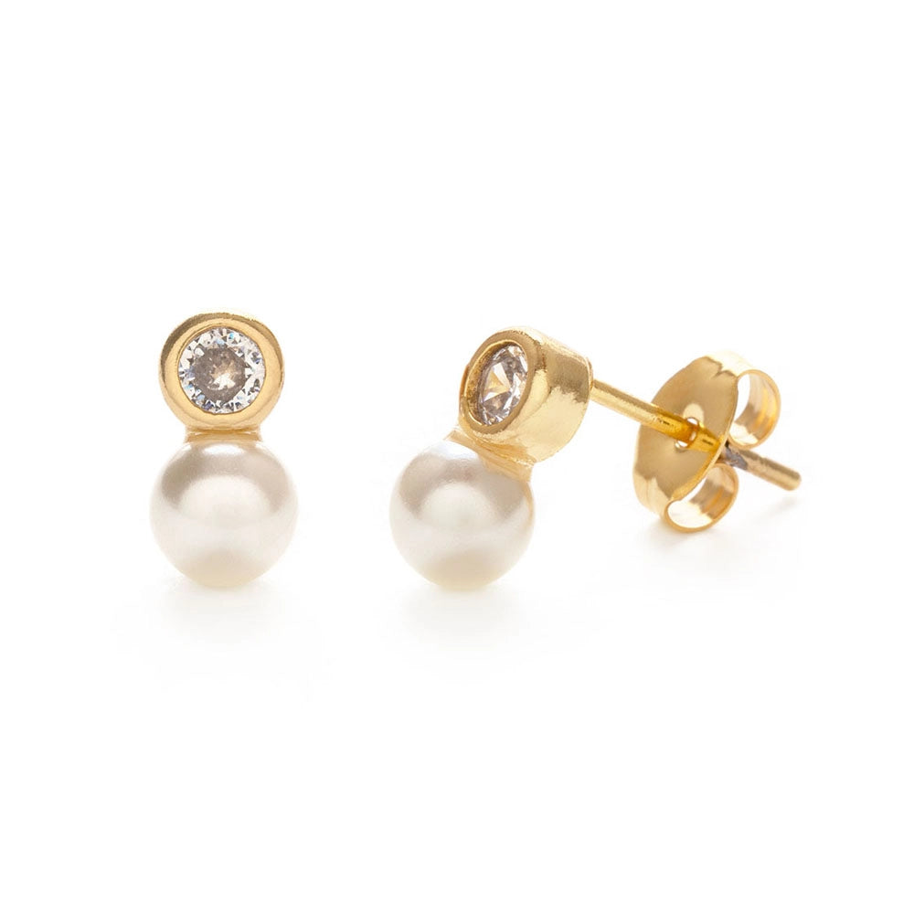 Amano Studio | Pearl & Crystal Stud Earrings