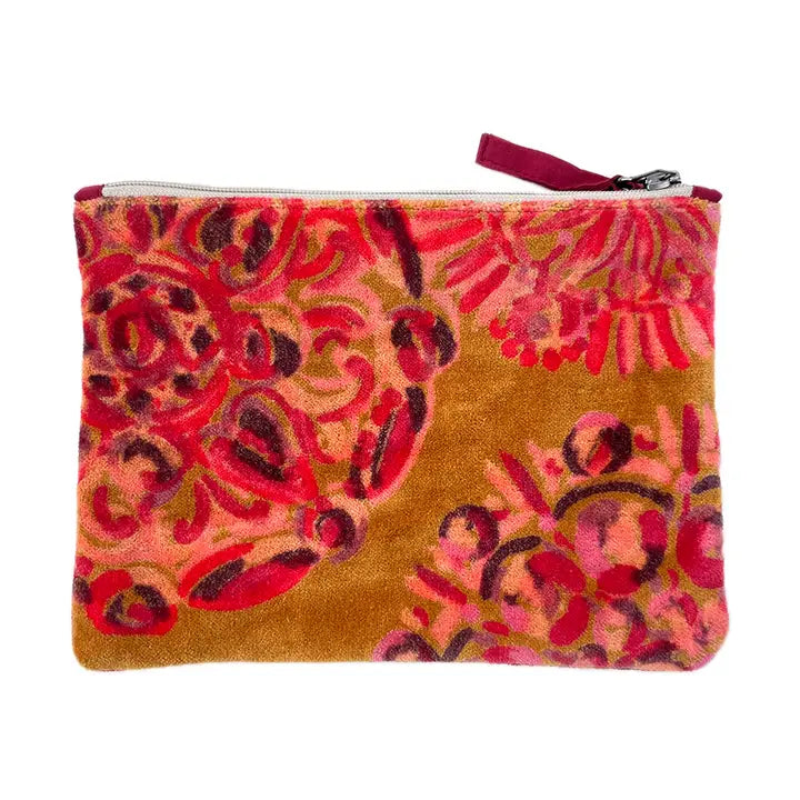 Velvet Napoli Pouch in Sunburst Gold