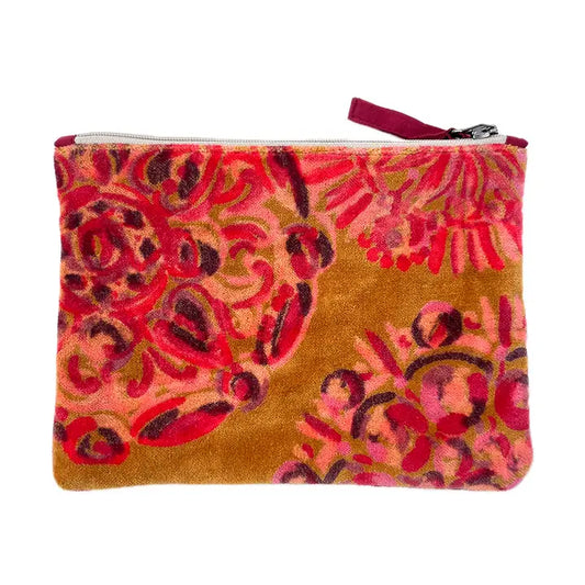 Velvet Napoli Pouch in Sunburst Gold