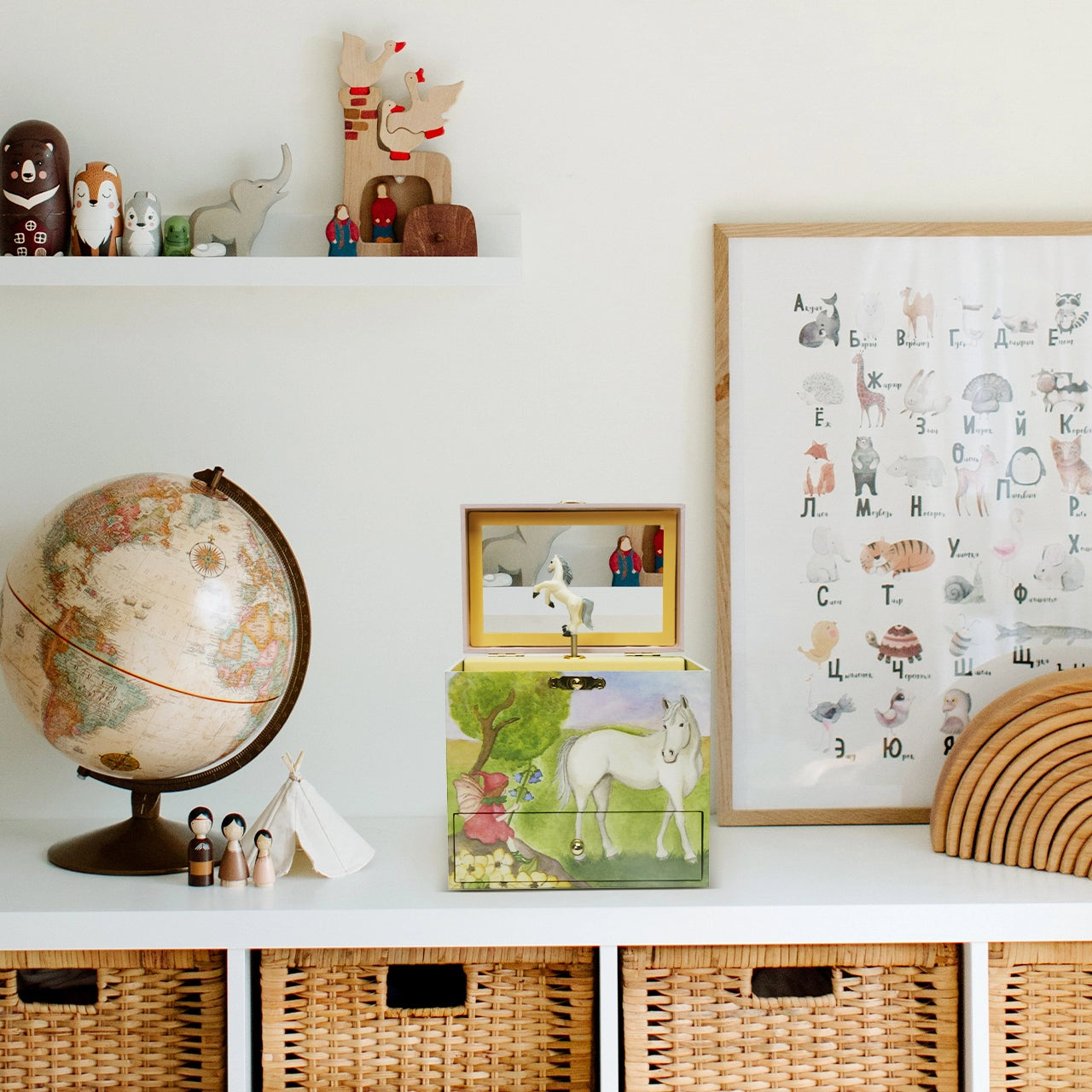 Horse Fairy Jewelry Music Box