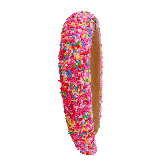 Sprinkle Headband in Hot Pink