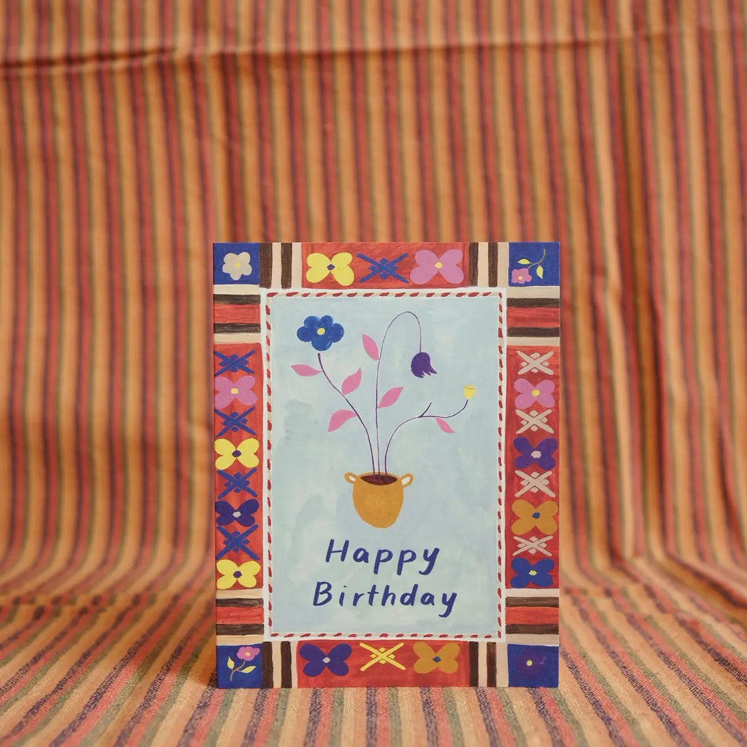 Flower Pot Birthday Card