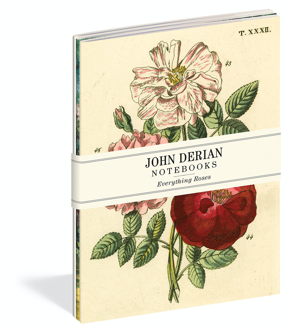 John Derian Everything Roses Notebooks