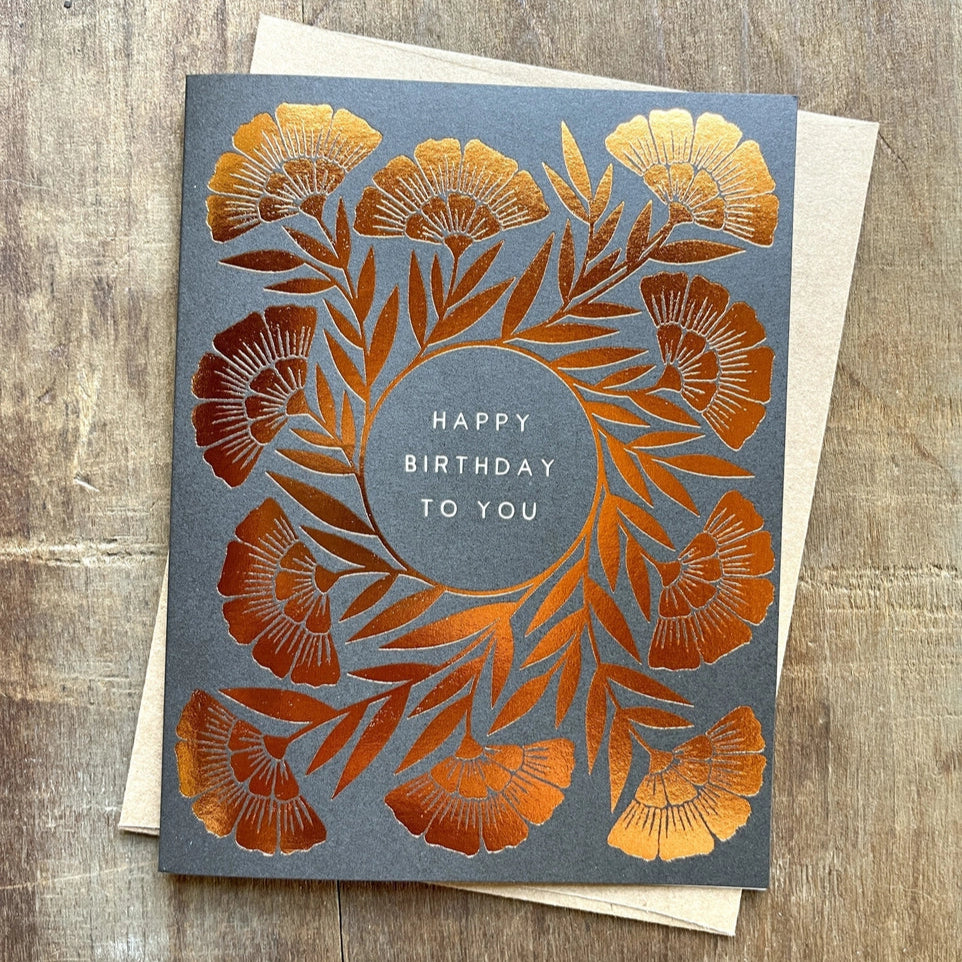 Katharine Watson | Happy Birthday To You Foil Stamped Card