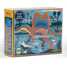 Load image into Gallery viewer, Eeboo | Mini Glow in the Dark Dinosaur 36 Piece Puzzles

