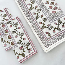 Load image into Gallery viewer, Blockprint Tablecloth | Kiran Sea Pink
