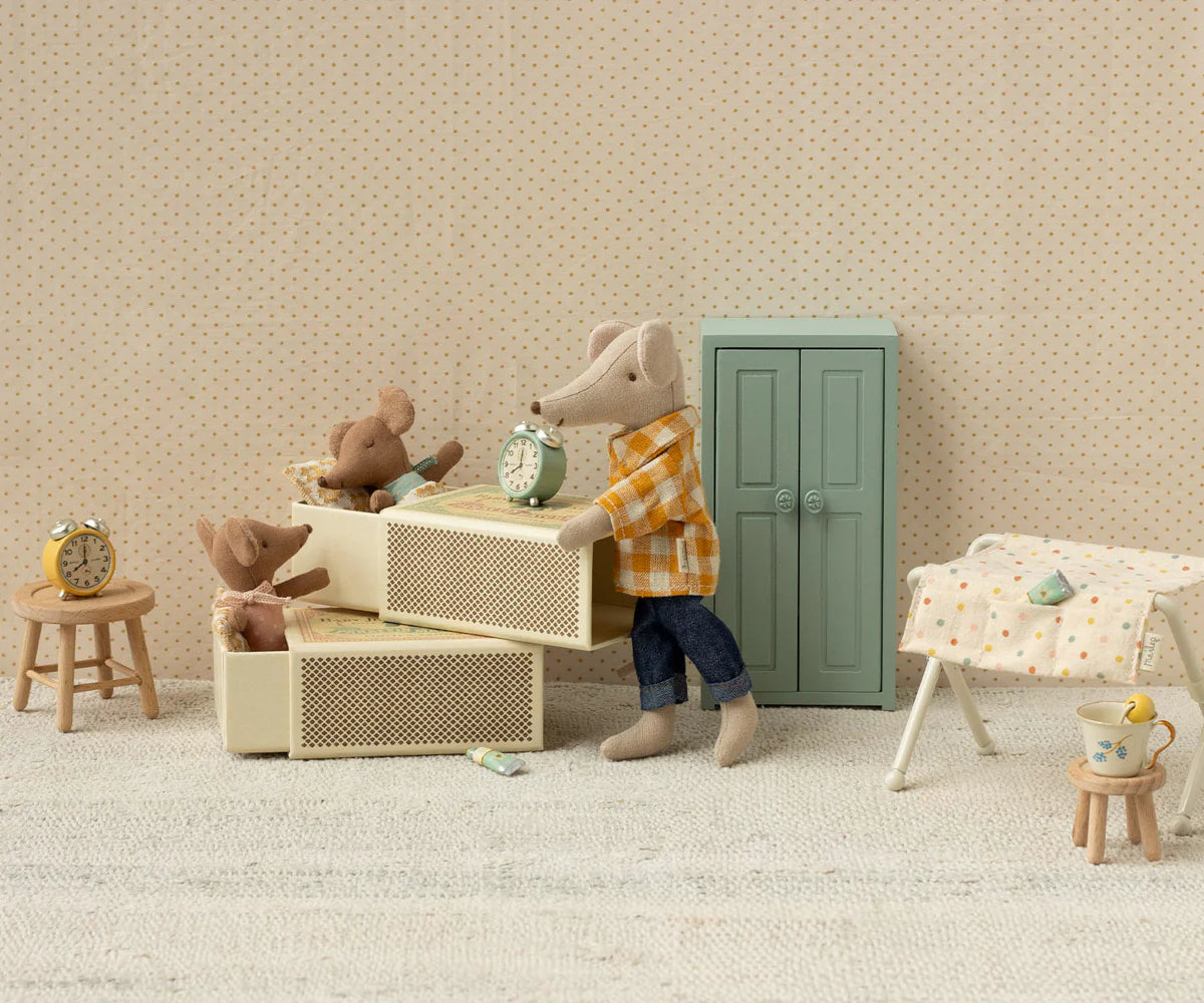 Maileg | Sleepy Wakey Baby Mouse in Rose