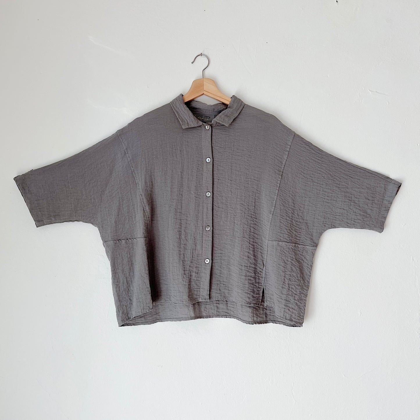 Travel Crinkle Camp Shirt in Eiffel Tower