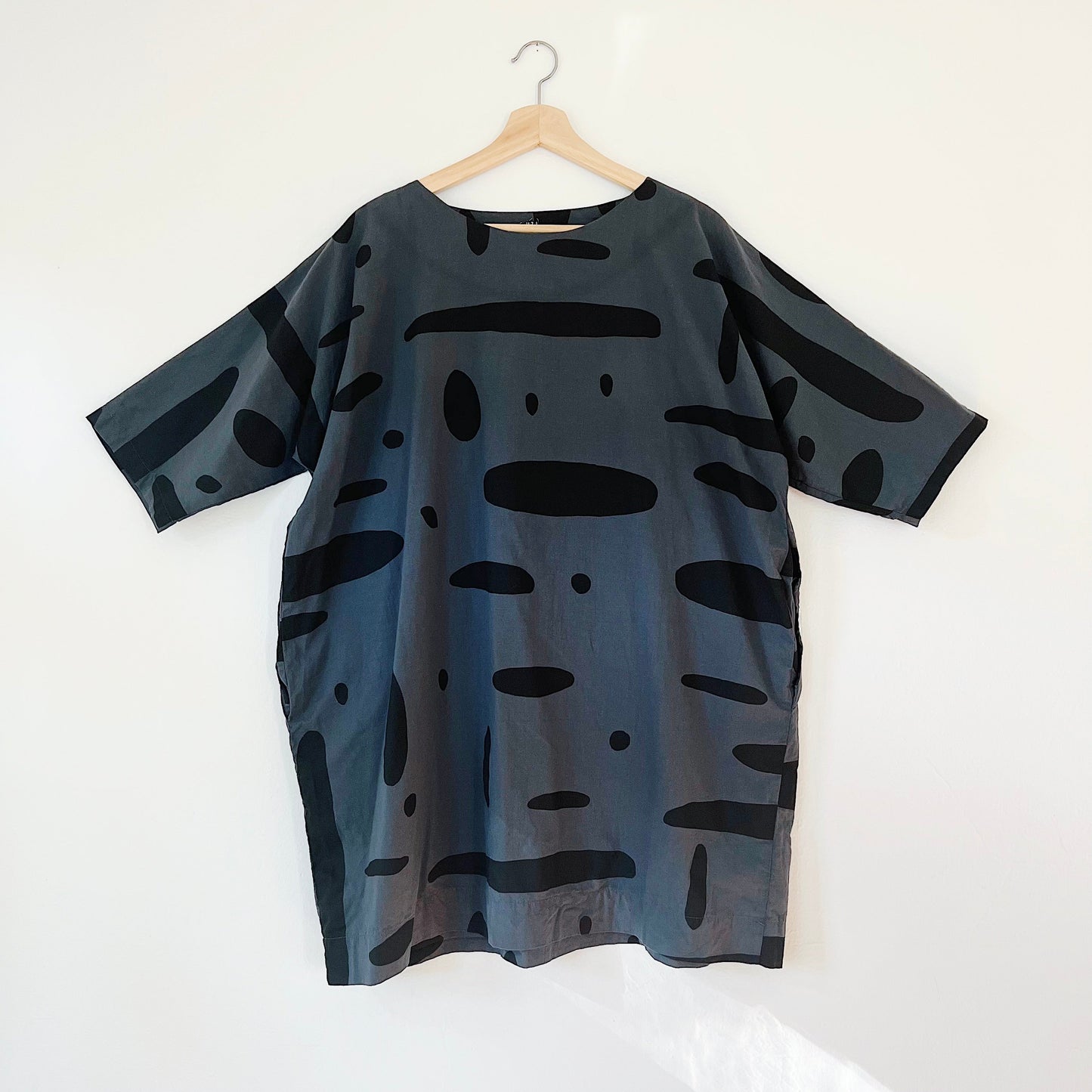 Charcoal Pebble Now Dress