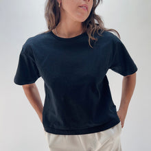 Load image into Gallery viewer, Pacific Cotton | Crop Crew in Black
