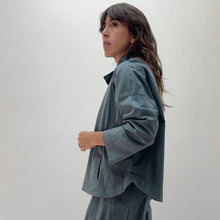Load image into Gallery viewer, Eleven Stitch | Stand Collar Jacket in Denim
