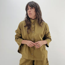Load image into Gallery viewer, Eleven Stitch | Stand Collar Jacket in Olive

