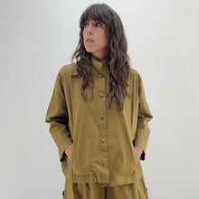 Load image into Gallery viewer, Eleven Stitch | Stand Collar Jacket in Olive
