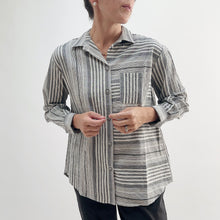 Load image into Gallery viewer, Habitat | Change Your Stripes Pocket Shirt in Iron
