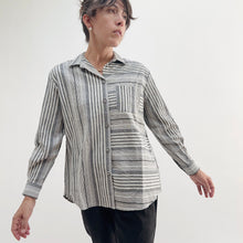 Load image into Gallery viewer, Habitat | Change Your Stripes Pocket Shirt in Iron
