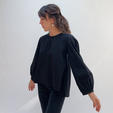 Load image into Gallery viewer, Bryn Walker | Long Sleeve Lucinda Top in Black
