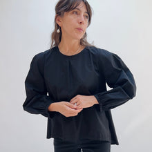 Load image into Gallery viewer, Bryn Walker | Long Sleeve Lucinda Top in Black
