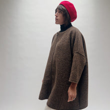 Load image into Gallery viewer, Cut Loose | One Size Boiled Wool Zip Jacket in Saddle
