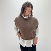 Load image into Gallery viewer, Bare Knitwear | Iris Vest in Saddle
