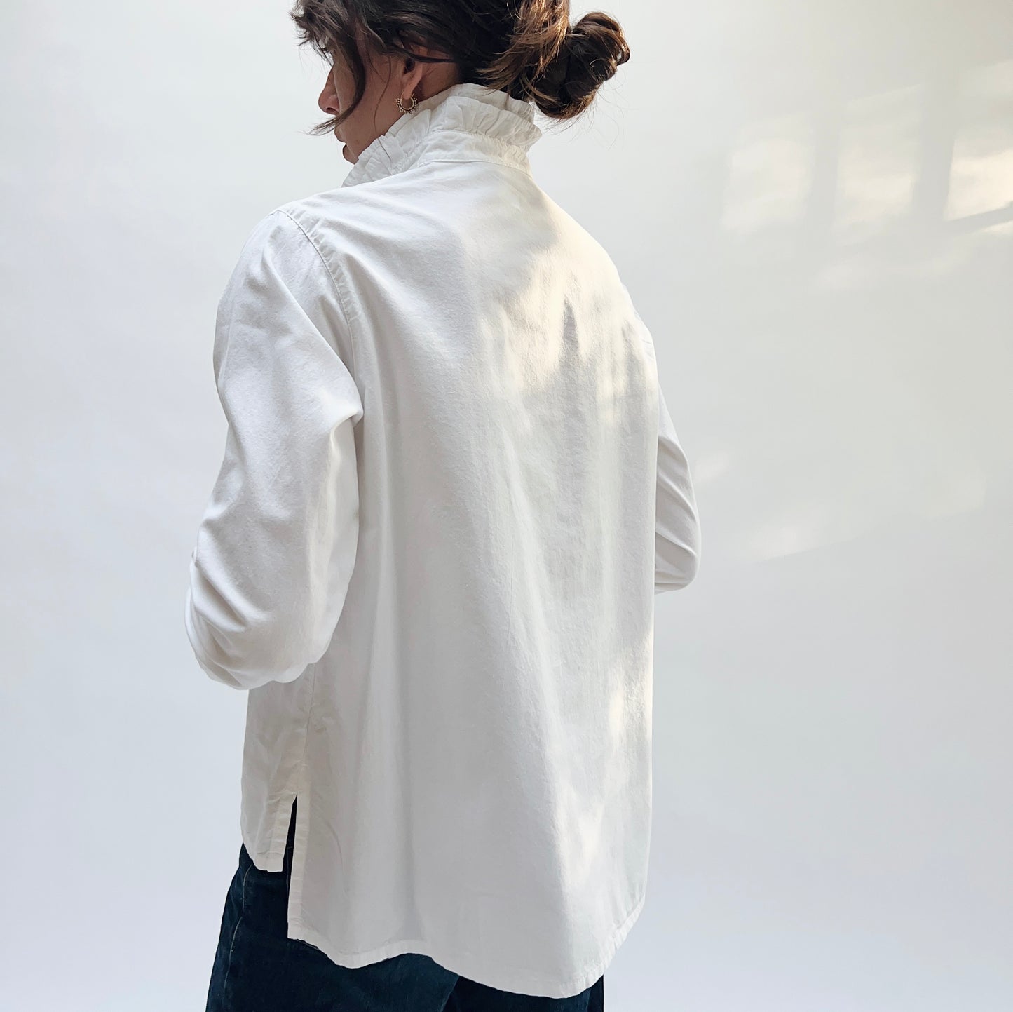 Blossom Collar Shirt in Chalk