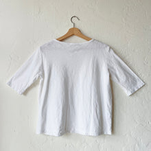 Load image into Gallery viewer, Cut Loose | Elbow Sleeve Top in White
