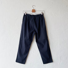 Load image into Gallery viewer, Cut Loose | Linen/Tencel Taper Crop Pant in Lights Out
