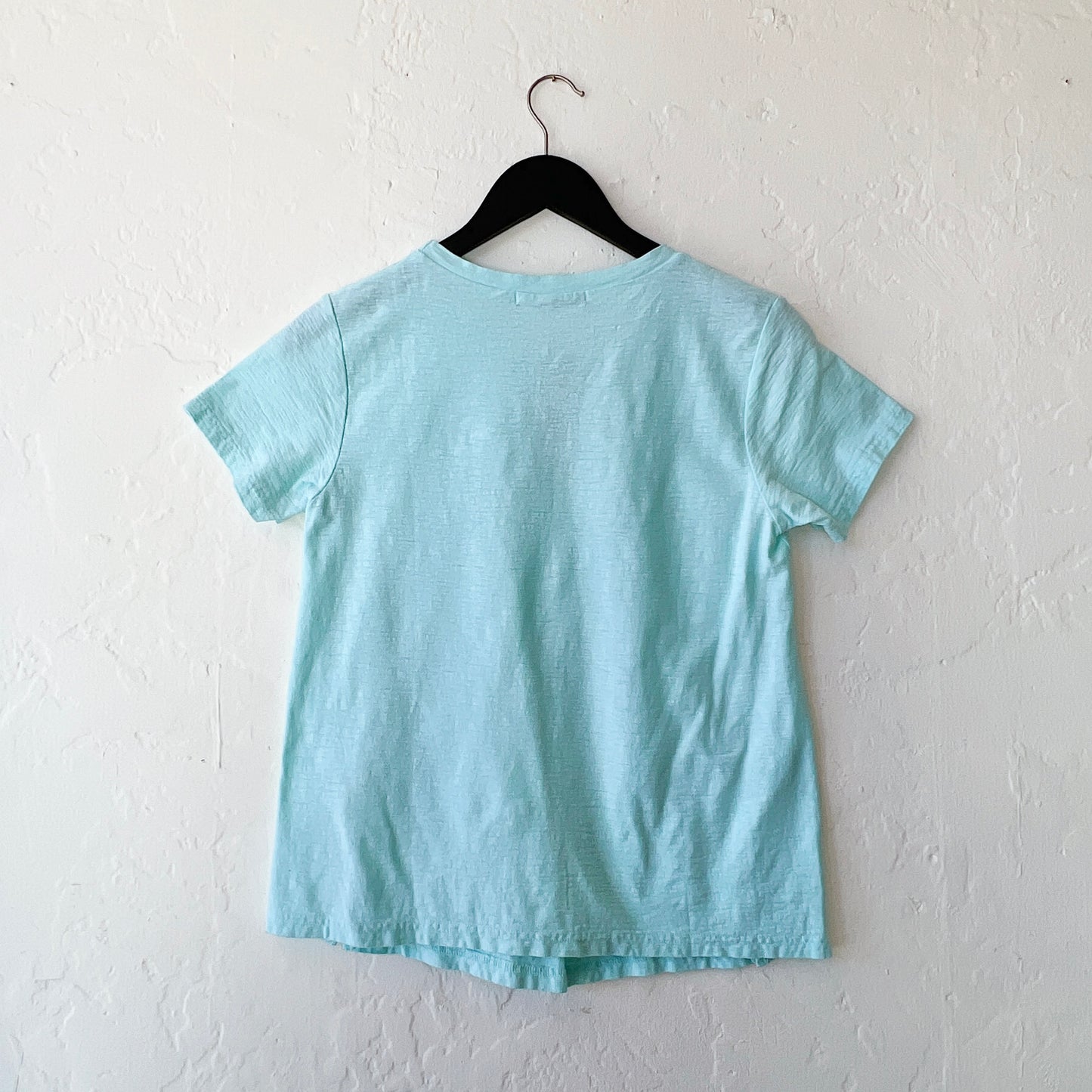 Short Sleeve Cropped Tee in Fountain
