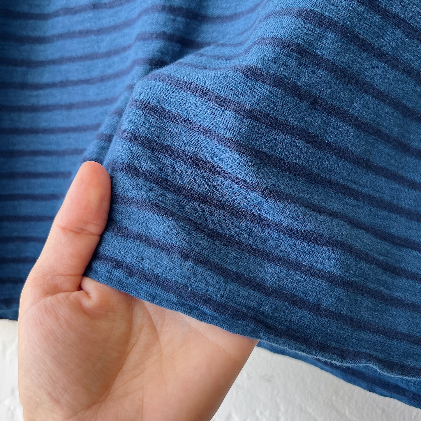 Easy Tee with Pocket in Naval & Navy Stripe