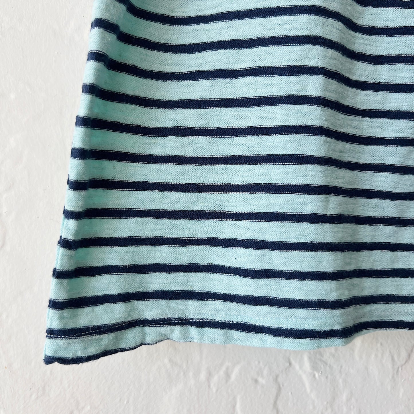 Easy Tee with Pocket in Fountain & Navy Stripe