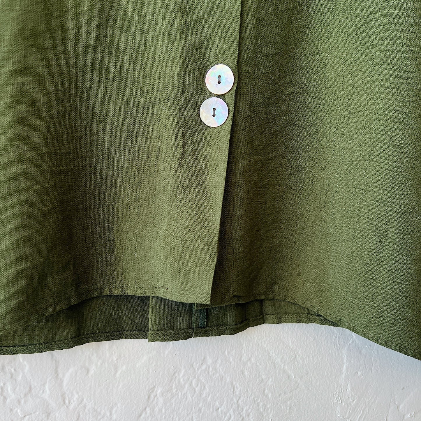 Twin Button Jacket in Pine