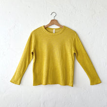 Load image into Gallery viewer, North Star Base | Crop Double Cotton Tee in Golden Olive
