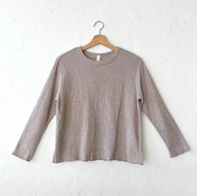 Load image into Gallery viewer, North Star Base | Crop Double Cotton Tee in Haze
