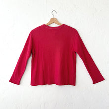 Load image into Gallery viewer, North Star Base | Crop Double Cotton Tee in Cinnabar
